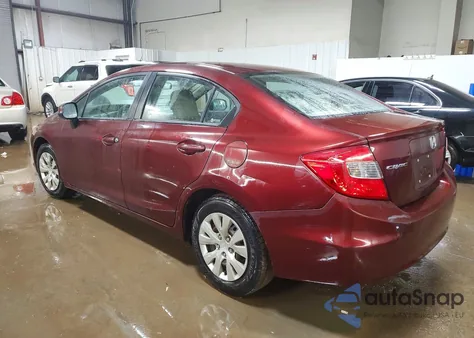 2012 Honda Civic Lx z USA, uszkodzony, nr VIN 19XFB2F53CE051684